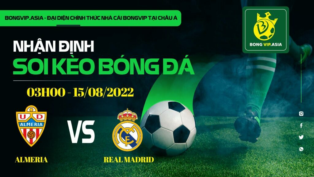 Soi kèo Bongvip Almeria vs Real Madrid