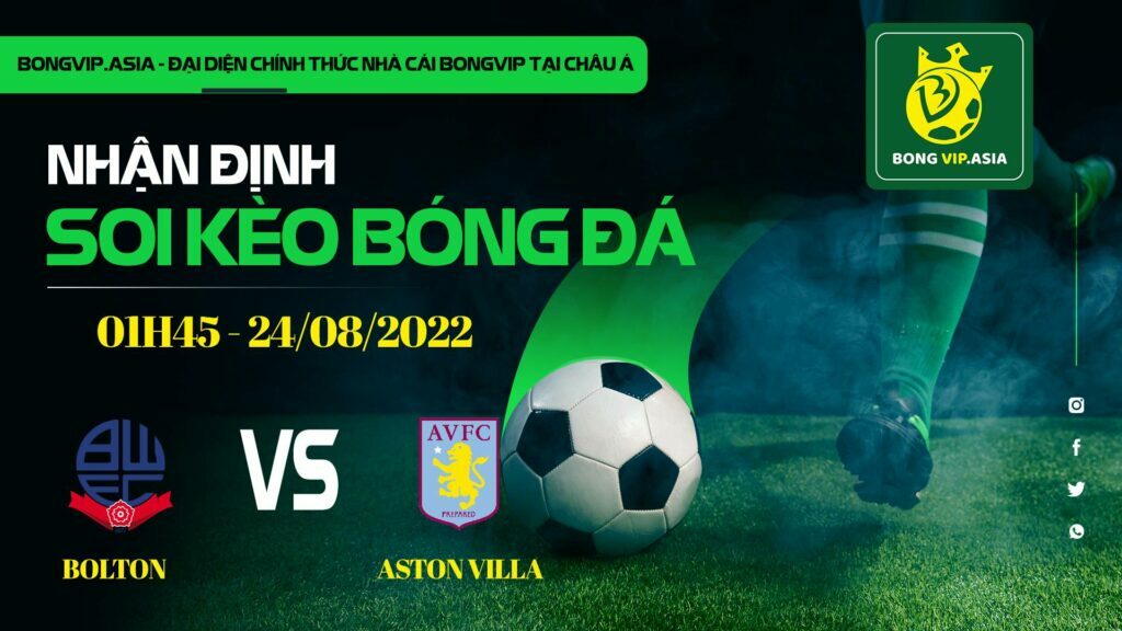 Soi kèo Bongvip Bolton vs Aston Villa