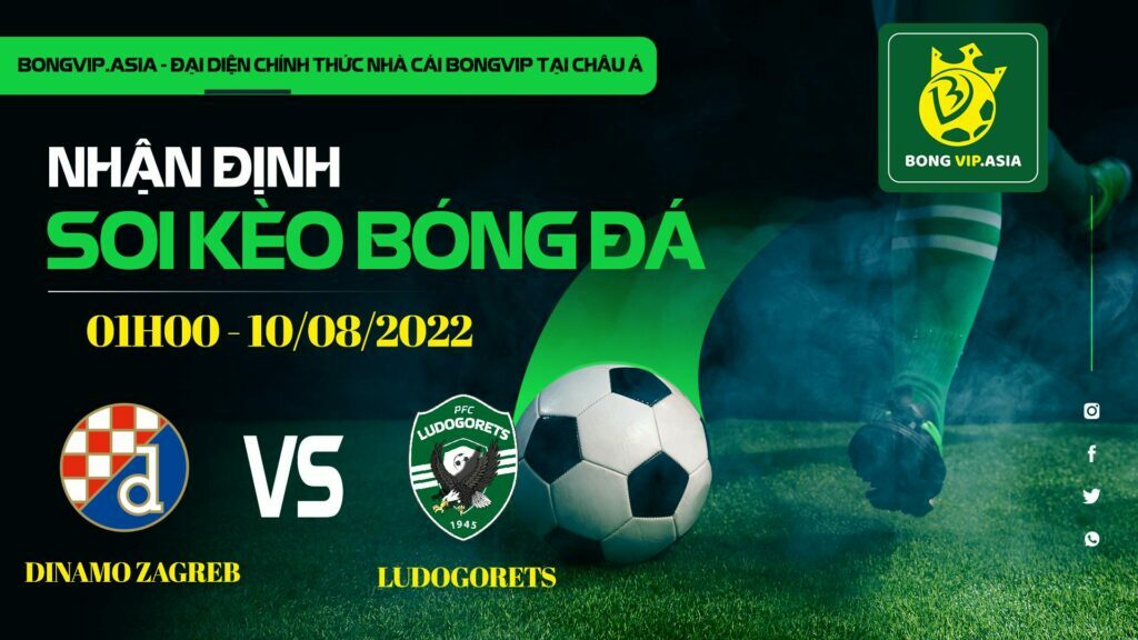 Soi kèo Bongvip Dinamo Zagreb vs Ludogorets